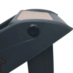 vidaXL Hondentrap 4 treden inklapbaar donkergrijs