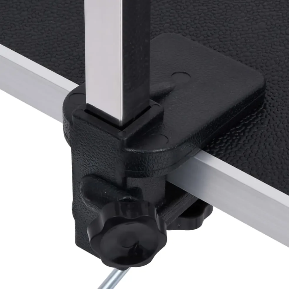 vidaXL Hondentrimtafel verstelbaar met 2 lussen en opbergschap