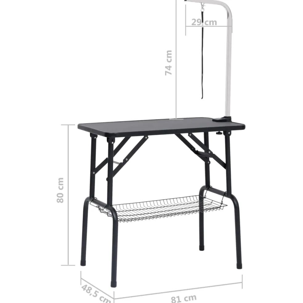 vidaXL Hondentrimtafel verstelbaar met 1 lus