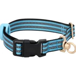 vidaXL Hondentuigje met riem en halsband verstelbaar L blauw