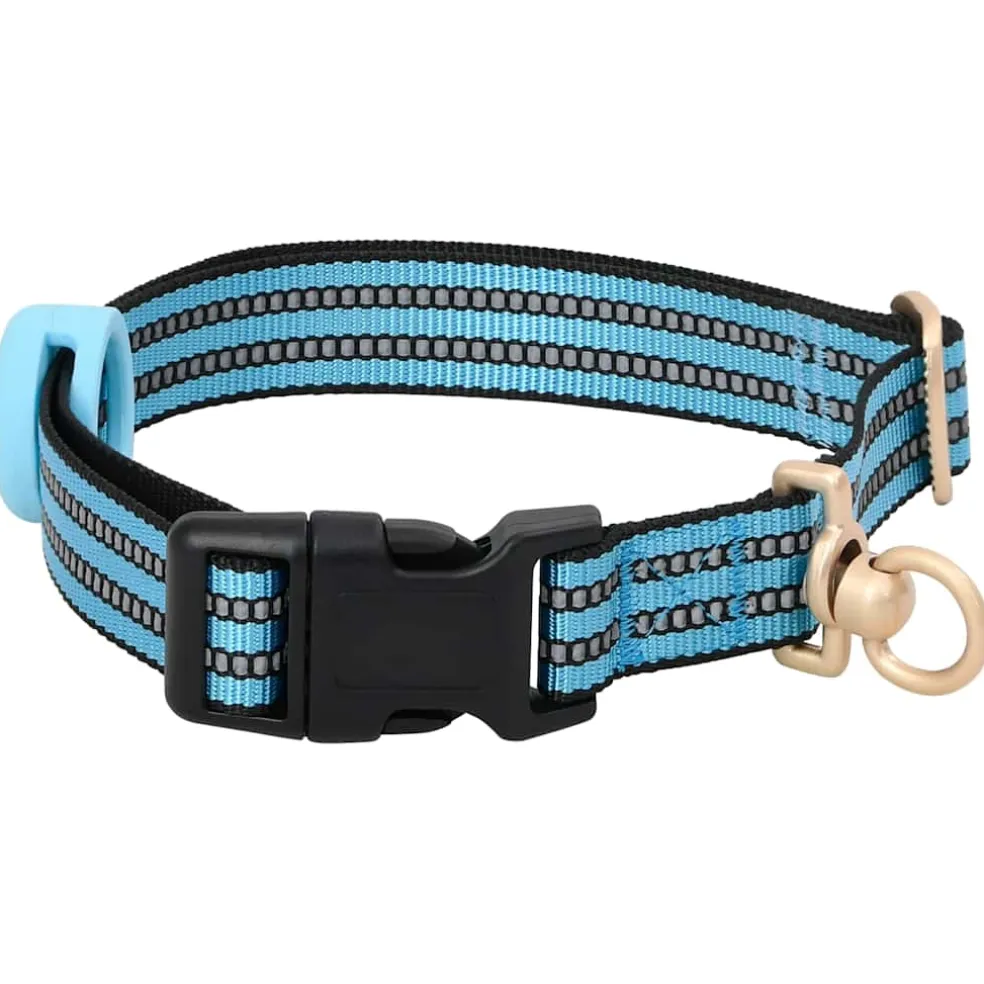 vidaXL Hondentuigje met riem en halsband verstelbaar L blauw