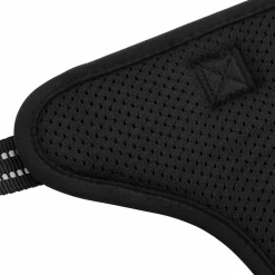 vidaXL Hondentuigje met riem en halsband verstelbaar M zwart