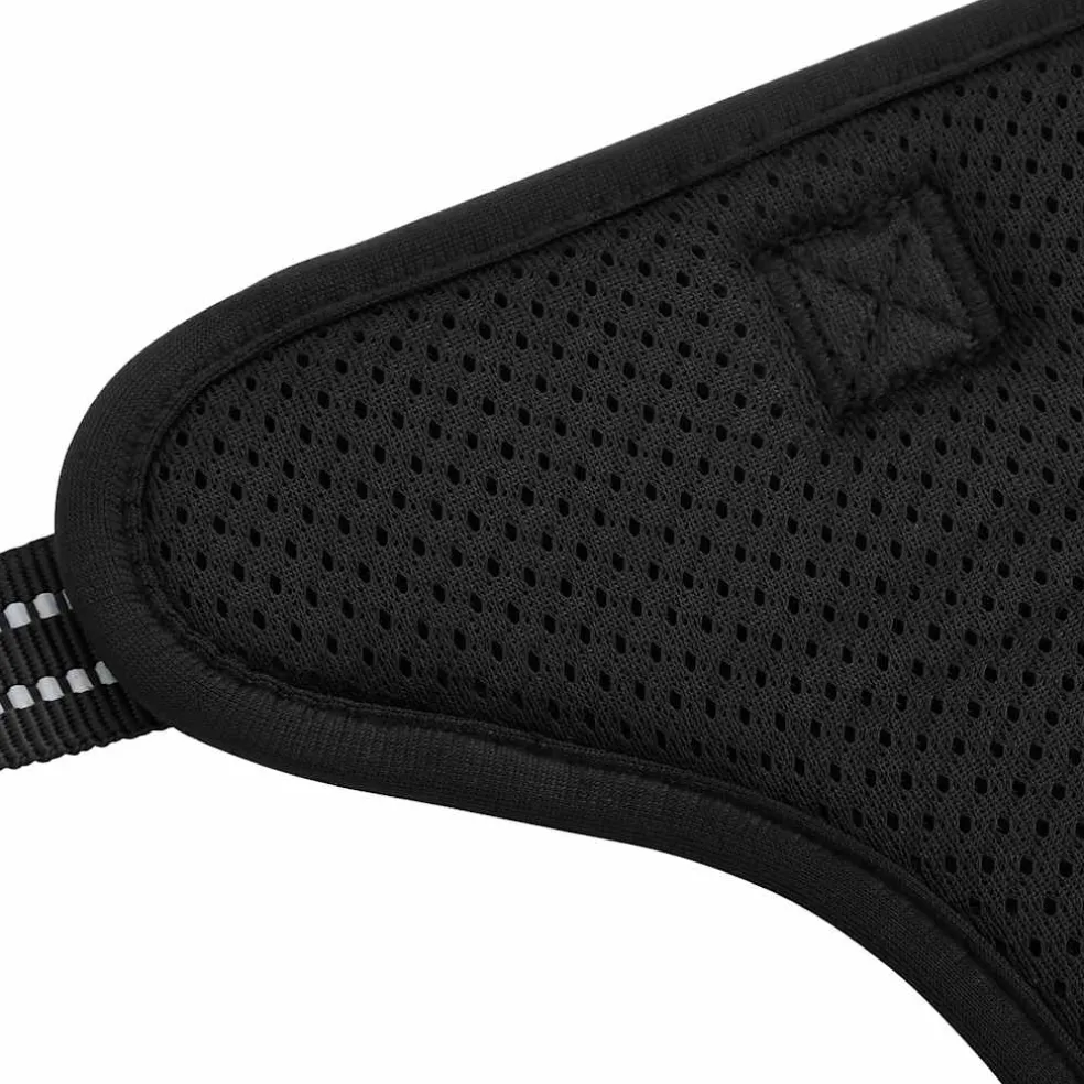 vidaXL Hondentuigje met riem en halsband verstelbaar M zwart