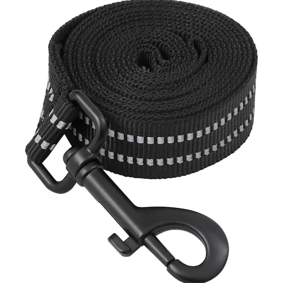 vidaXL Hondentuigje met riem en halsband verstelbaar M zwart