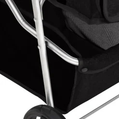 vidaXL Hondenwagen inklapbaar 80x46x98 cm oxford stof zwart