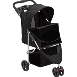 vidaXL Hondenwagen inklapbaar 80x46x98 cm oxford stof zwart