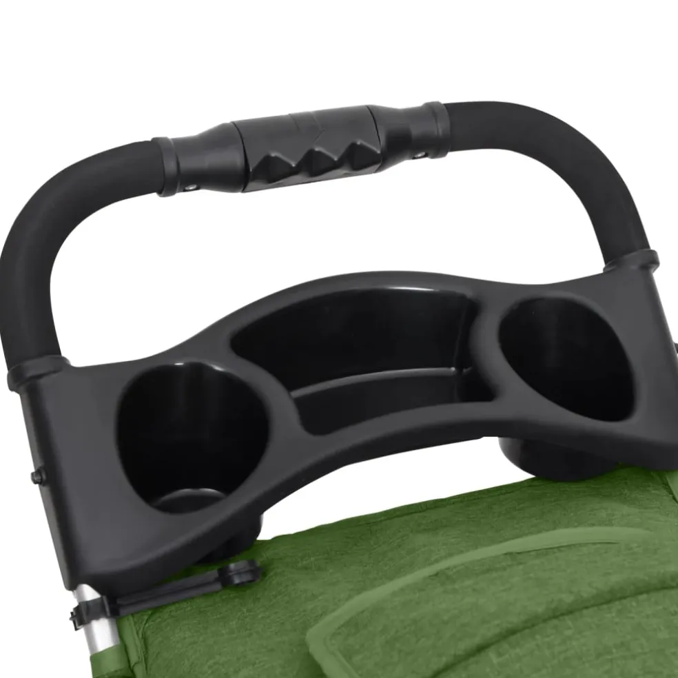 vidaXL Hondenwagen inklapbaar 80x46x98 cm oxford stof groen