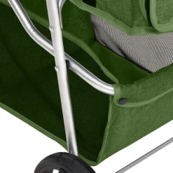 vidaXL Hondenwagen inklapbaar 80x46x98 cm oxford stof groen