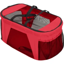 vidaXL Hondenwagen 2-laags inklapbaar 83x48x97 cm oxford stof rood