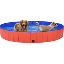 vidaXL Hondenzwembad inklapbaar 200x30 cm PVC rood