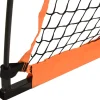 vidaXL Honkbalnet draagbaar 183x182x183cm staal polyester oranje zwart