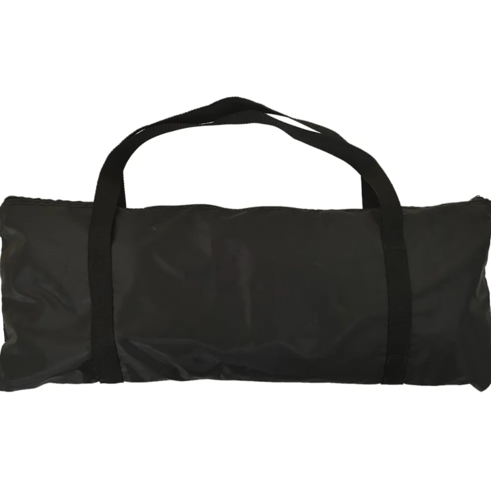 vidaXL Honkbalnet draagbaar 183x105x183 cm Polyester zwart en rood