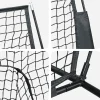 vidaXL Honkbaloefennet Zwart 250 x 106 x 209 cm Polyester