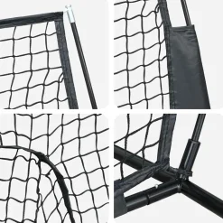 vidaXL Honkbaloefennet Zwart 250 x 106 x 209 cm Polyester
