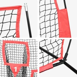 vidaXL Honkbaloefennet Zwart 214,5 x 89,5 x 181 cm Polyester