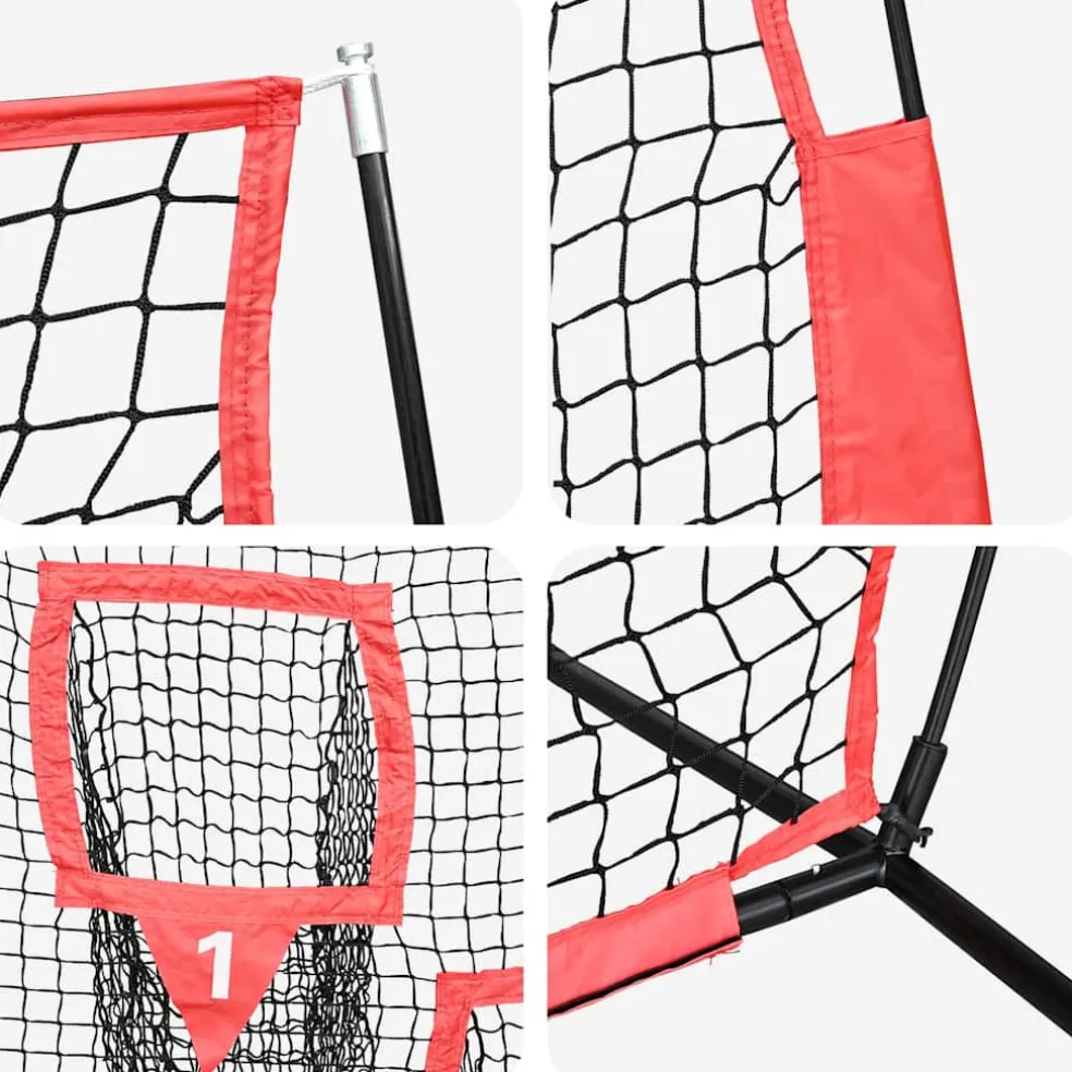 vidaXL Honkbaloefennet Zwart 214,5 x 89,5 x 181 cm Polyester