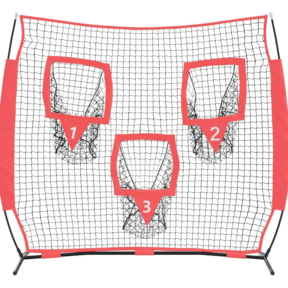 vidaXL Honkbaloefennet Zwart 214,5 x 89,5 x 181 cm Polyester
