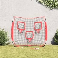 vidaXL Honkbaloefennet Zwart 214,5 x 89,5 x 181 cm Polyester