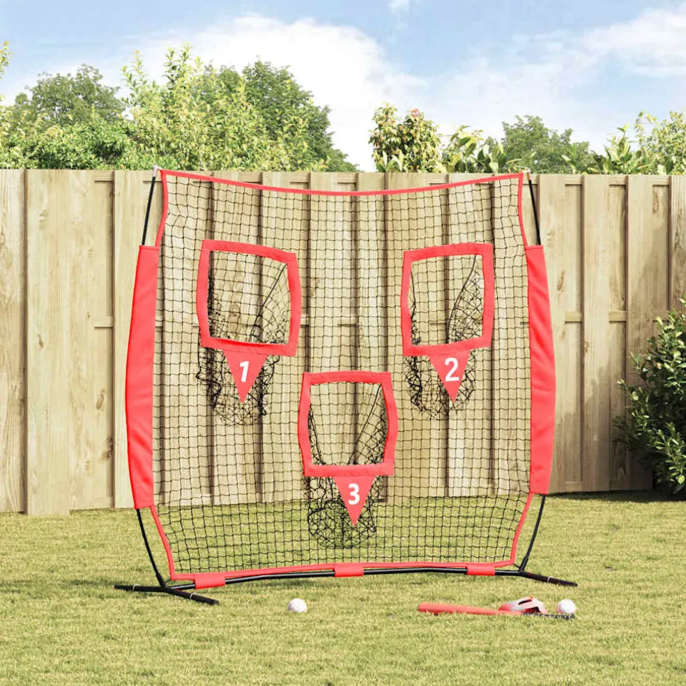 vidaXL Honkbaloefennet Zwart 214,5 x 89,5 x 181 cm Polyester
