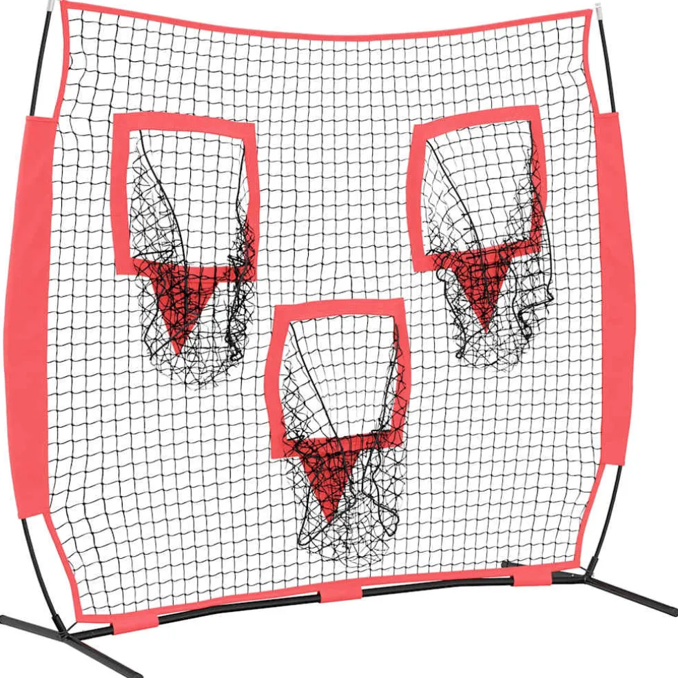 vidaXL Honkbaloefennet Zwart 214,5 x 89,5 x 181 cm Polyester