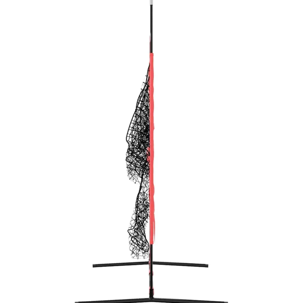 vidaXL Honkbaloefennet Zwart 214,5 x 89,5 x 181 cm Polyester