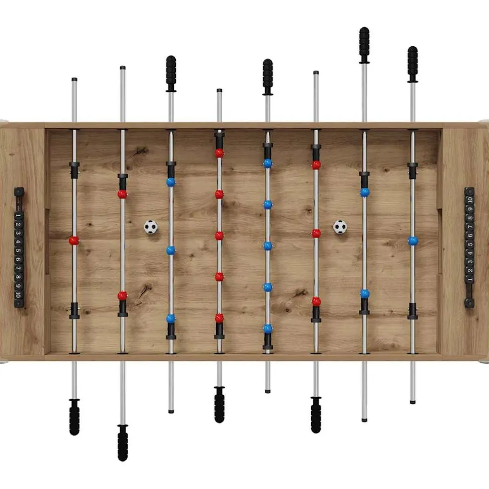 vidaXL Honkbaltafel Artisan Eik 125 x 60,5 x 80 cm Bewerkt hout