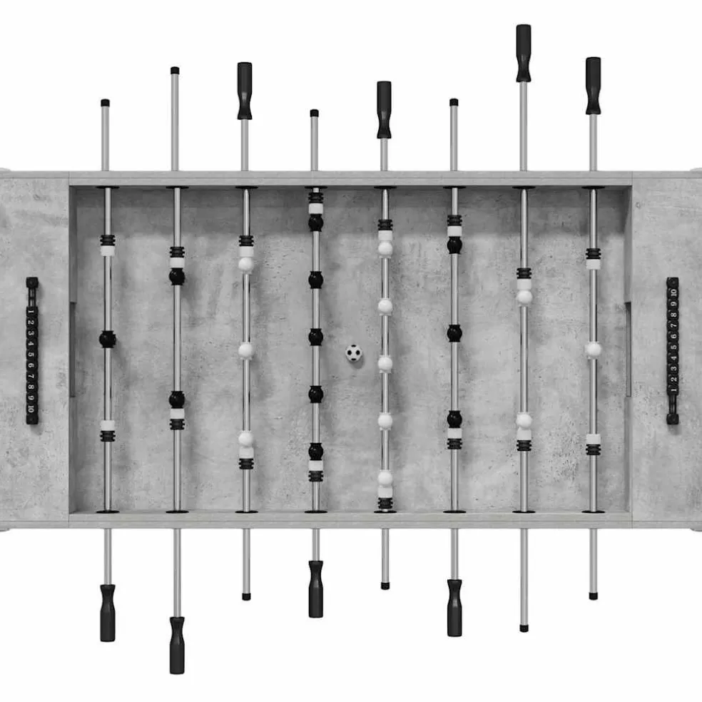 vidaXL Honkbaltafel Beton Grijs 146,5 x 74 x 85 cm Bewerkt hout