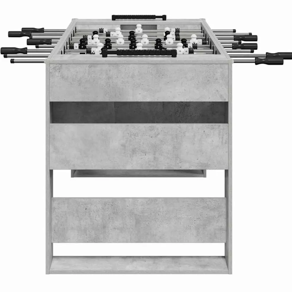 vidaXL Honkbaltafel Beton Grijs 146,5 x 74 x 85 cm Bewerkt hout