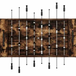 vidaXL Honkbaltafel Gerookte Eik 146,5 x 74 x 85 cm Bewerkt hout
