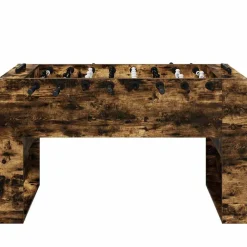 vidaXL Honkbaltafel Gerookte Eik 146,5 x 74 x 85 cm Bewerkt hout