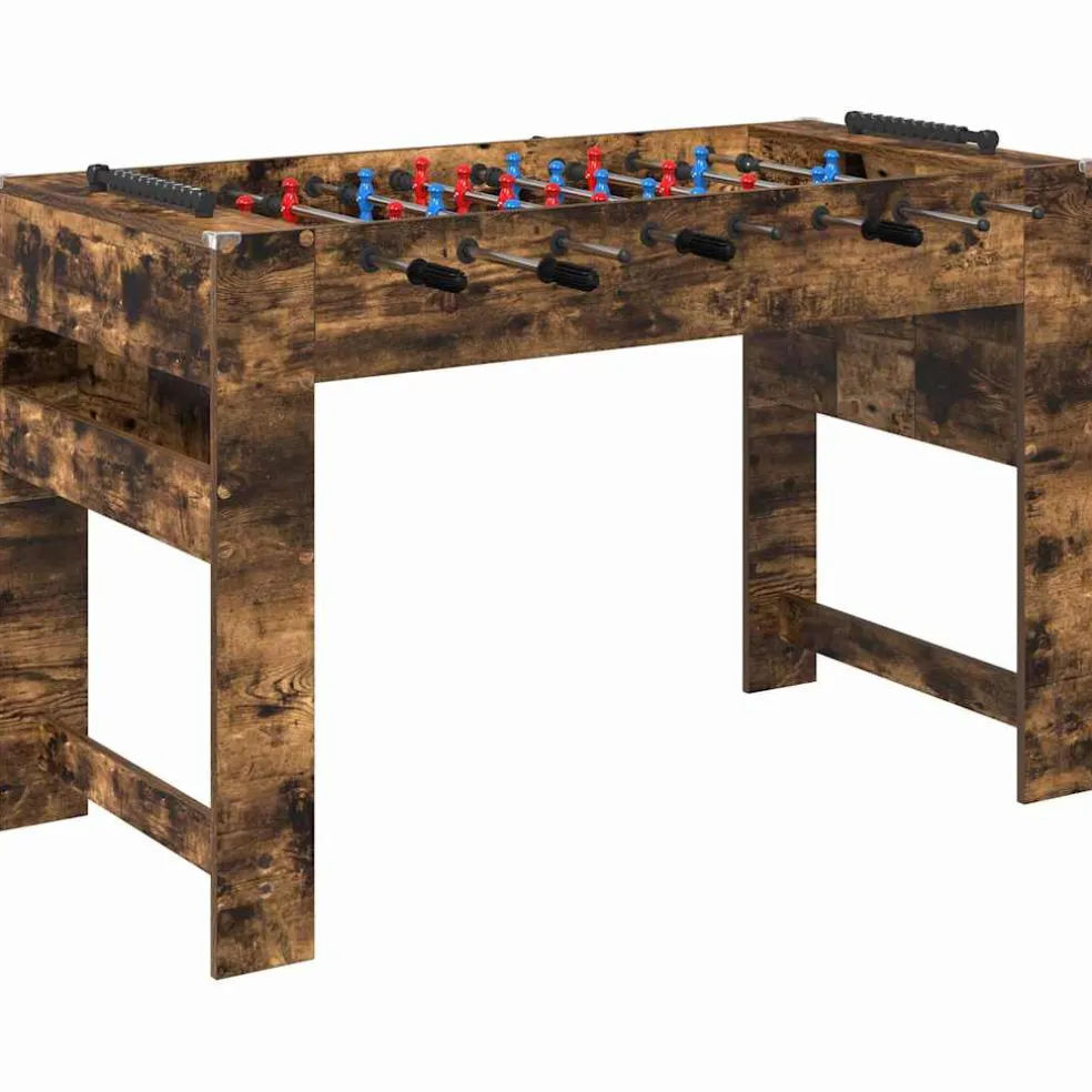 vidaXL Honkbaltafel Gerookte Eik 125 x 60,5 x 80 cm Bewerkt hout