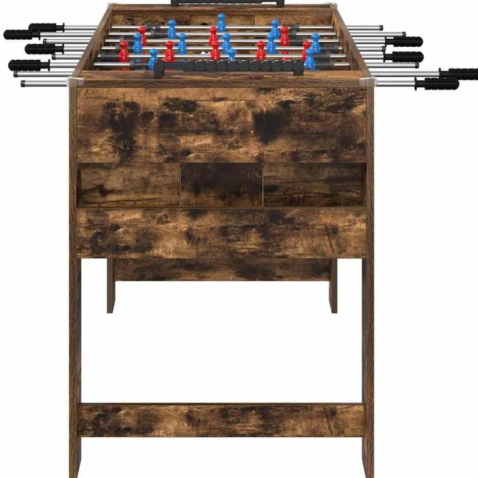 vidaXL Honkbaltafel Gerookte Eik 125 x 60,5 x 80 cm Bewerkt hout