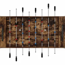 vidaXL Honkbaltafel Gerookte Eik 125 x 60,5 x 80 cm Bewerkt hout