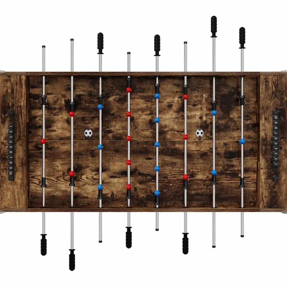 vidaXL Honkbaltafel Gerookte Eik 125 x 60,5 x 80 cm Bewerkt hout