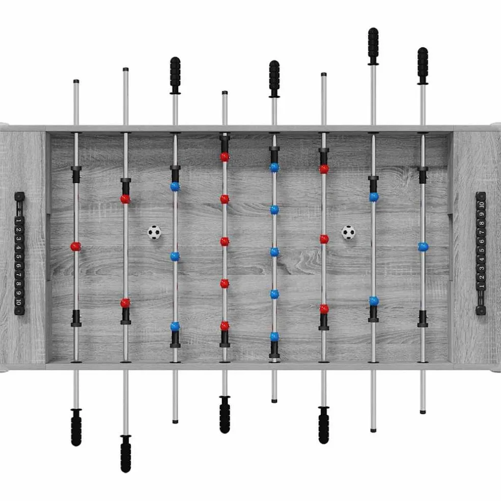 vidaXL Honkbaltafel Grijze Sonoma 125 x 60,5 x 80 cm Bewerkt hout