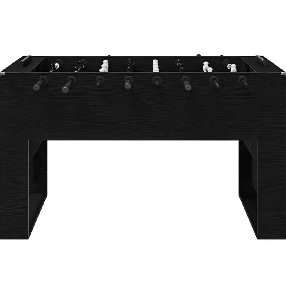 vidaXL Honkbaltafel Zwarte Eik 146,5 x 74 x 85 cm Bewerkt hout