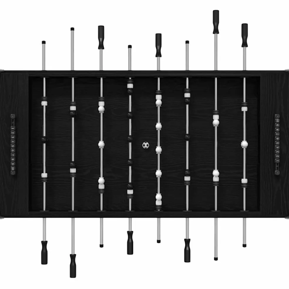 vidaXL Honkbaltafel Zwarte Eik 146,5 x 74 x 85 cm Bewerkt hout