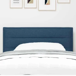 vidaXL Hoofdbord Blauw Stof