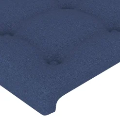 vidaXL Hoofdbord blauw 80x5x118/128 cm stof