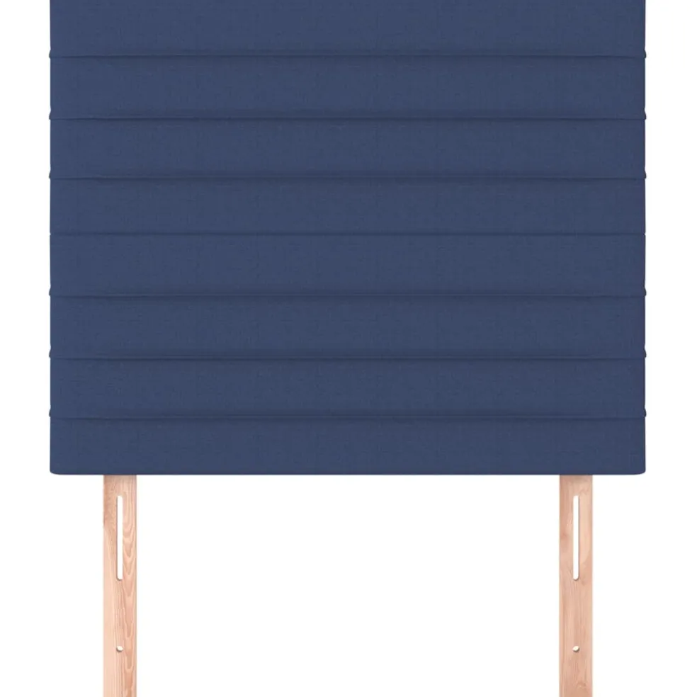 vidaXL Hoofdbord blauw 80x5x118/128 cm stof