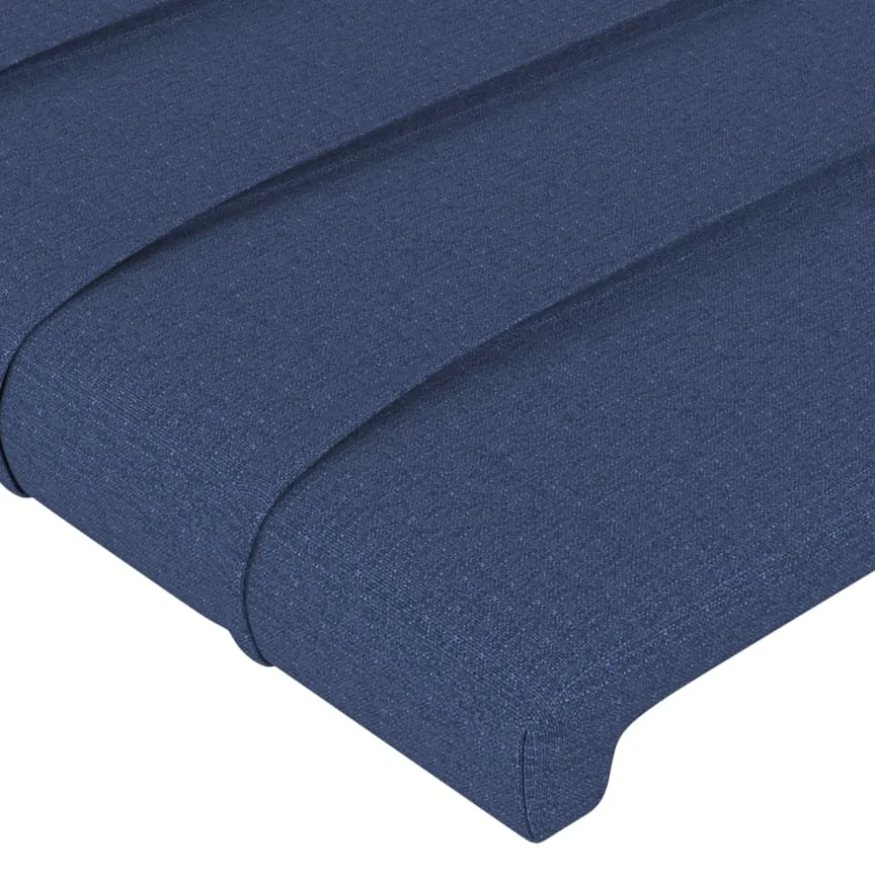 vidaXL Hoofdbord blauw 80x5x118/128 cm stof