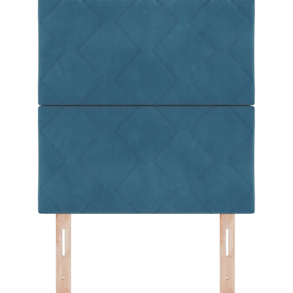 vidaXL Hoofdbord Donkerblauw 80 cm Fluweel