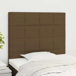 vidaXL Hoofdbord donkerbruin 80x5x118/128 cm stof