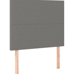 vidaXL Hoofdbord donkergrijs 80x5x118/128 cm Stof