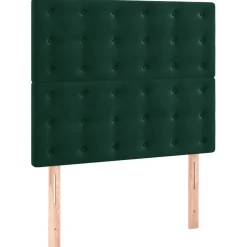 vidaXL Hoofdbord donkergroen 80x5x118/128 cm fluweel