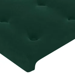 vidaXL Hoofdbord donkergroen 80x5x118/128 cm fluweel