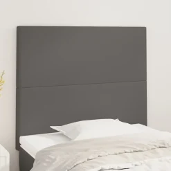 vidaXL Hoofdbord grijs 80x5x118/128 cm kunstleer