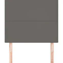 vidaXL Hoofdbord grijs 80x5x118/128 cm kunstleer