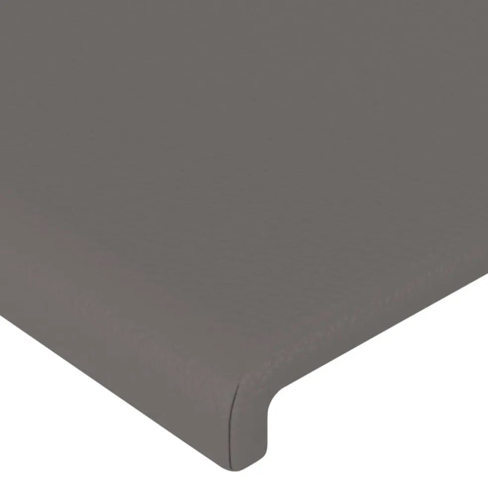 vidaXL Hoofdbord grijs 80x5x118/128 cm kunstleer