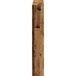 vidaXL Hoofdbordkast met LED 100x17x102 cm oud hout